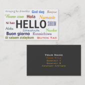 Grüße von der Welt Visitenkarte (Vorne/Hinten)