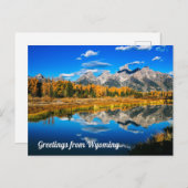 Grüße von der "Wyoming Postcard" Postkarte (Vorne/Hinten)