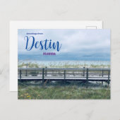 Grüße von Destin Florida Postcard Landschaftlich Postkarte (Vorne/Hinten)