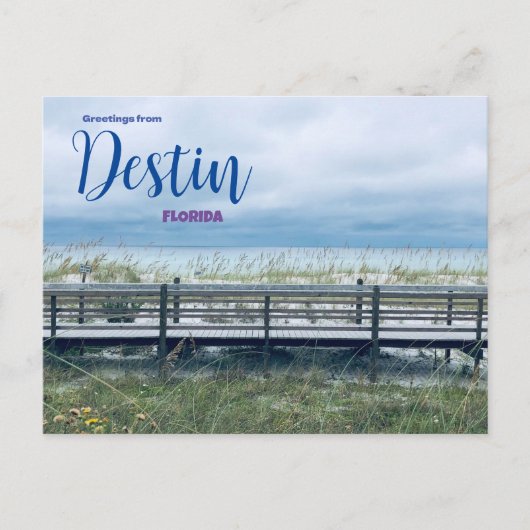 Grüße von Destin Florida Postcard Landschaftlich Postkarte (Vorderseite)