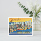 Grüße von Dickinson, North Dakota Travel Postkarte (Stehend Vorderseite)