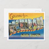 Grüße von Dickinson, North Dakota Travel Postkarte (Vorne/Hinten)