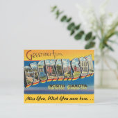 Grüße von Dickinson Postkarte (Stehend Vorderseite)