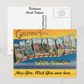 Grüße von Dickinson Postkarte (Vorne/Hinten)