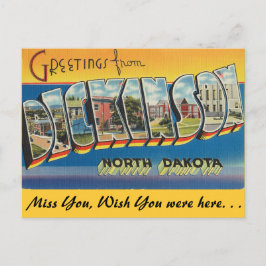 Grüße von Dickinson Postkarte