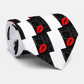 Grüße von Dubai UAE Red Lipstick Kiss Krawatte (Gerollt)