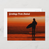 Grüße von Ehukai, Hawaii Postcard Postkarte (Vorne/Hinten)
