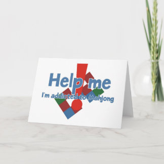 Grüße von einem Mahjong Süchtigen Karte