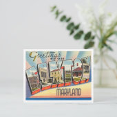 Grüße von Elkton, Maryland Vintage Travel Postkarte (Stehend Vorderseite)