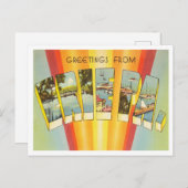 Grüße von Erie, Pennsylvania Vintage Travel Postkarte (Vorne/Hinten)