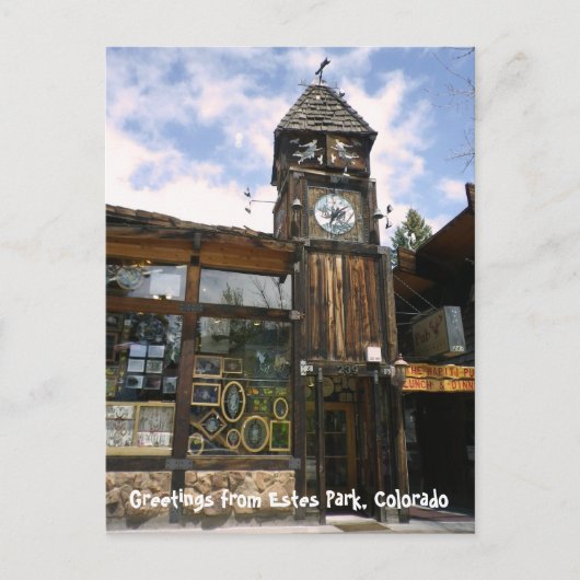 Grüße von Estes Park Post Card Postkarte (Vorderseite)