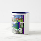 Grüße von F*cking, Österreich Zweifarbige Tasse (Mittel)