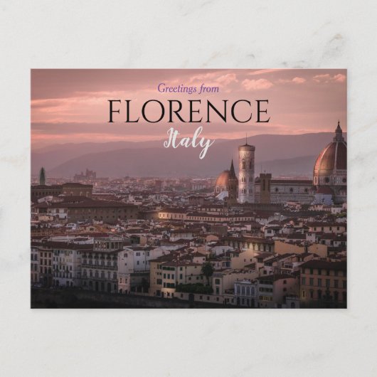 Grüße von Florenz Italien Postcard Firenze Postkarte (Vorderseite)
