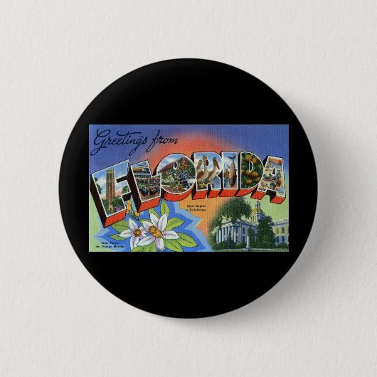 Grüße von Florida Button (Vorderseite)