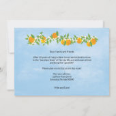 Grüße von Florida Floral Orange Neue Adresse Ankündigung (Rückseite)