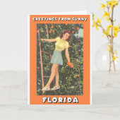 Grüße von Florida Karte (Gelbe Blume)