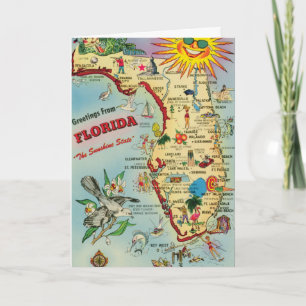 Grüße von Florida Karte