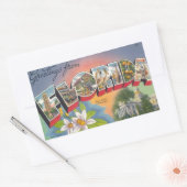 Grüße von FLORIDA Rechteckiger Aufkleber (Umschlag)