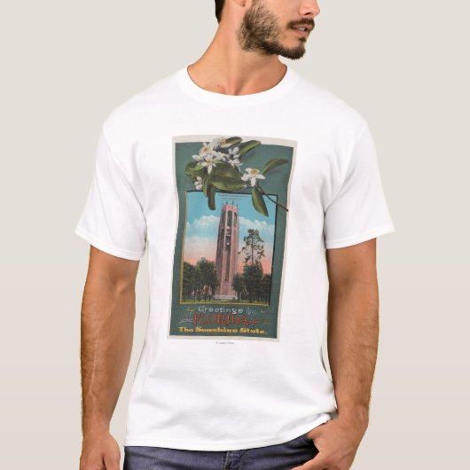 Grüße von Florida u. vom Bild des Gesangs T-Shirt (Vorderseite)