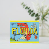 Grüße von Florida Vintage Travel - Postkarte (Stehend Vorderseite)