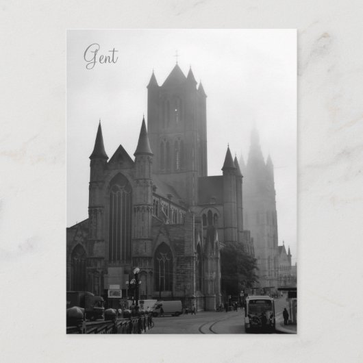 Grüße von Foggy Gent Postkarte (Vorderseite)