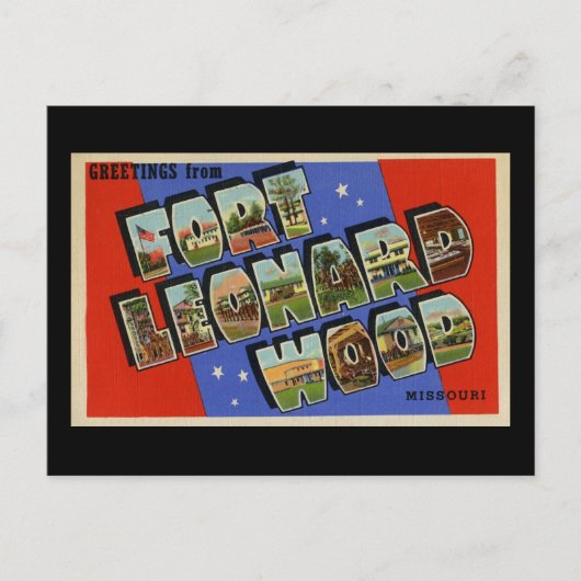 Grüße von Fort Leonard Wood Missouri Postkarte (Vorderseite)