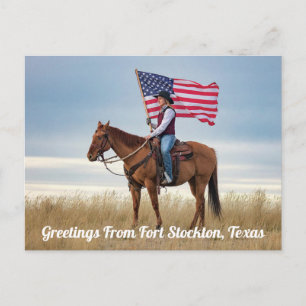 Grüße von Fort Stockton, Texas Postkarte