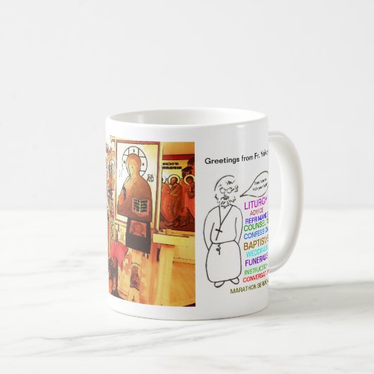 Grüße von Franc Yakov Kaffeetasse (VorderseiteRechts)