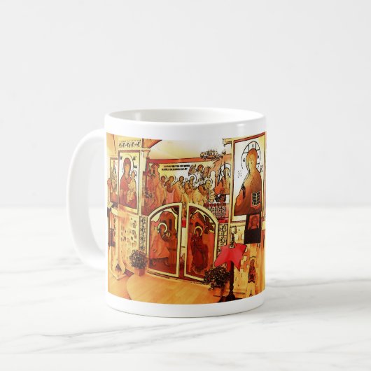 Grüße von Franc Yakov Kaffeetasse (Vorderseite Links)