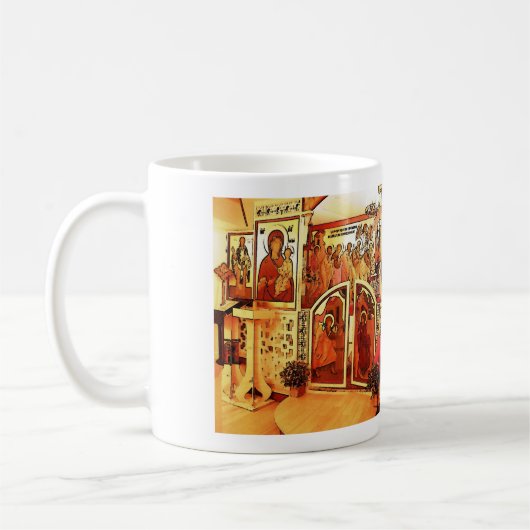 Grüße von Franc Yakov Kaffeetasse (Links)