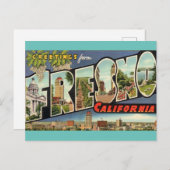 Grüße von Fresno Ca. Travel Postcard Postkarte (Vorne/Hinten)