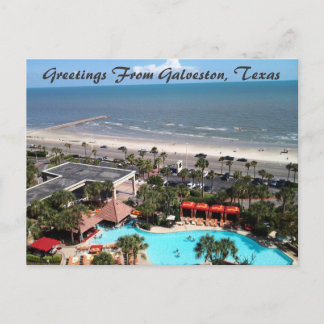 Grüße von Galveston, Texas Postcard Feiertagspostkarte