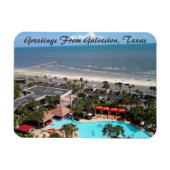 Grüße von Galveston, Texas Postcard Magnet (Horizontal)