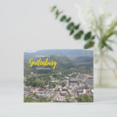Grüße von Gatlinburg Tennessee Postkarte (Stehend Vorderseite)
