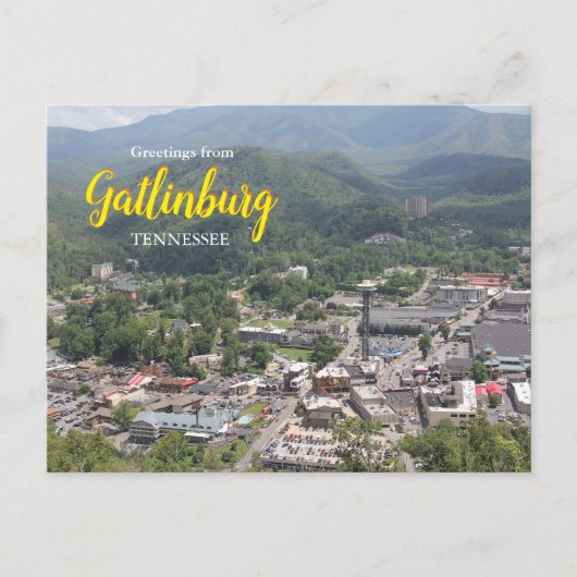 Grüße von Gatlinburg Tennessee Postkarte (Vorderseite)