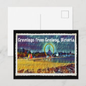 Grüße von Geelong, Victoria Postkarte (Vorne/Hinten)