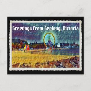 Grüße von Geelong, Victoria Postkarte