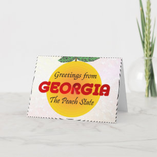 Grüße von Georgia Karte