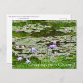 Grüße von Giverny! Postkarte (Vorne/Hinten)