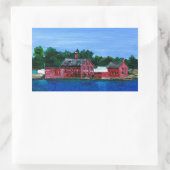 Grüße von Gloucester, MA Rechteckiger Aufkleber (Tasche)