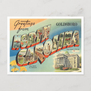 Grüße von Goldsboro, North Carolina Reise Postkarte