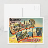Grüße von Grand Haven, Michigan Travel Postkarte (Vorne/Hinten)