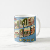 Grüße von Grand Rapids Kaffeetasse (VorderseiteRechts)