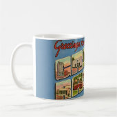Grüße von Grand Rapids Kaffeetasse (Links)