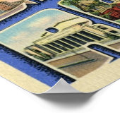 Grüße von Grand Rapids Michigan Poster (Ecke)