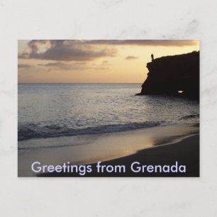 Grüße von Grenada Postcard Postkarte