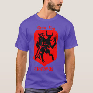 Grüße von Gruss Vom Krampus Weihnachtsfest T-Shirt