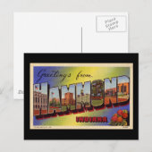 Grüße von Hammond Indiana Postkarte (Vorne/Hinten)