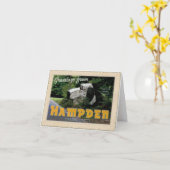 Grüße von Hampden MA (Puppy rock) Karte (Gelbe Blume)