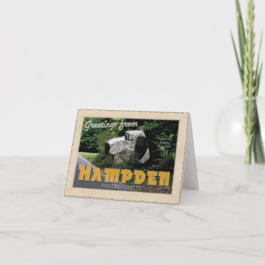 Grüße von Hampden MA (Puppy rock) Karte (Vorderseite)